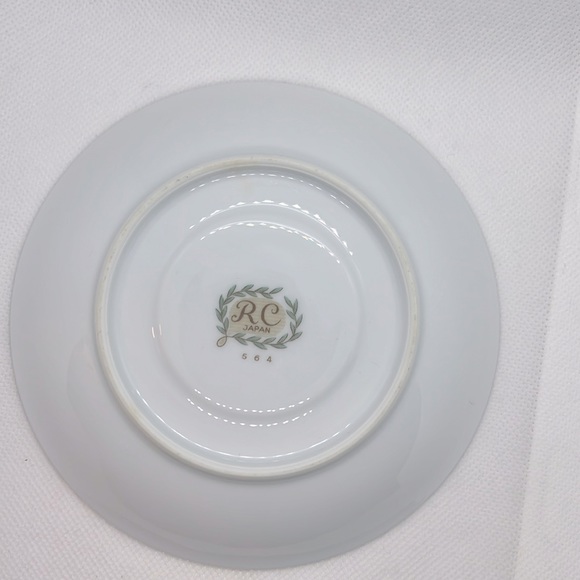 RC TEACUP & SAUCER VINTAGE 1960s PATTERN NORITAKE 564 VICTORIAN ROSES AND LAUREL - Picture 5 of 11